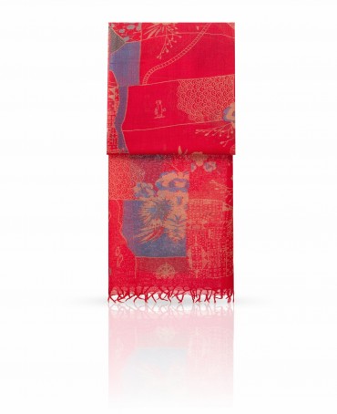 Палантин Женский ZW-VILLAGE/DRY.RED